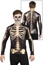 Halloween Heren Skelet T-shirt Foto realistisch Mt M