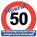 Huldeschild verkeersbord 50 jaar