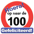 Huldeschild verkeersbord op naar 100