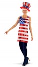 Carnaval Pailettenjurk USA S-M