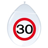 Ballon verkeersbord 30