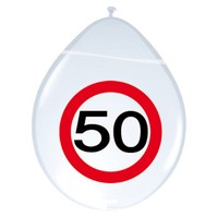 Ballon verkeersbord 50