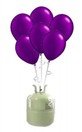 Helium Cilinder 50 met 30 x 12"" ballon paars