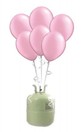 Helium Cilinder 50 met 30 x 12"" ballon babyroze