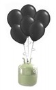 Helium Cilinder 50 met 30 x 12"" ballon zwart