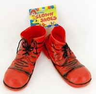 Clown schoenen rubber rood
