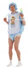 Carnaval Baby kostuum blauw one size