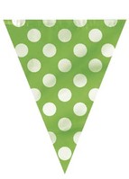 Polka Dots Vlaggenlijn Groen