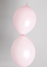 Doorknoop ballon baby roze