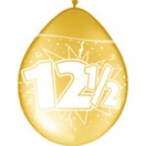 Ballon cijfer 12,5 goud