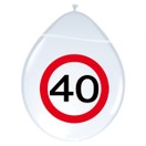 Ballon verkeersbord 40