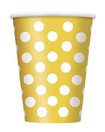 Polka Dots Beker Geel