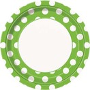 Polka Dots Bord 23 cm Groen