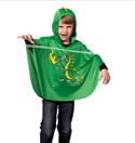 Halloween Kids Cape Draak Groen