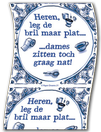 Toiletpapier bril plat