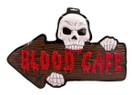 3D Deurbord BLOOD CAFE