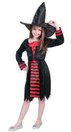 Halloween Kids heks Rood - zwart mt 110