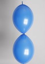 Doorknoop ballon koningsblauw