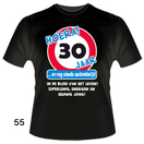 T-shirt verkeersbord 30 jaar