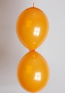 Doorknoop ballon oranje