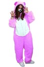 Carnaval Funny Beer pluche Violet kids Mt 140-158