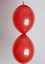 Doorknoop ballon rood