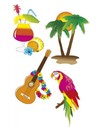 Hawaii Wanddeco 4 assortie